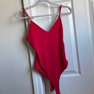 Red bodysuit